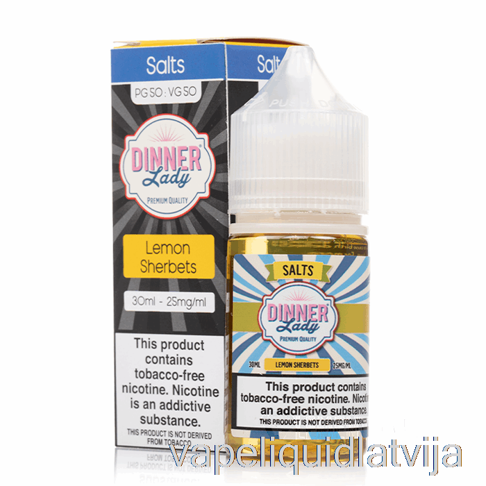 Citronu šerbetu Sāļi - Vape Vakariņas Dāma - 30ml 25mg Vape šķidrums